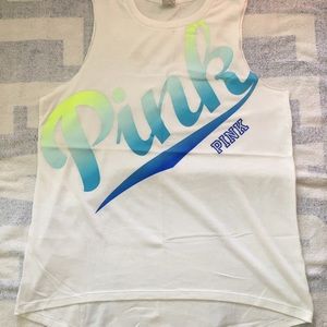 VS Pink *S* logo high low tank